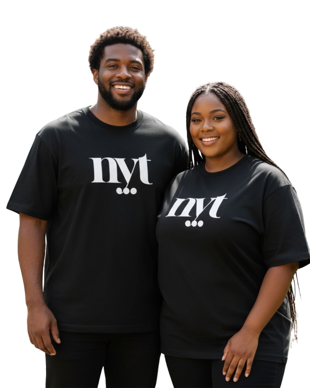 NYT Oversized Tee - Black/White