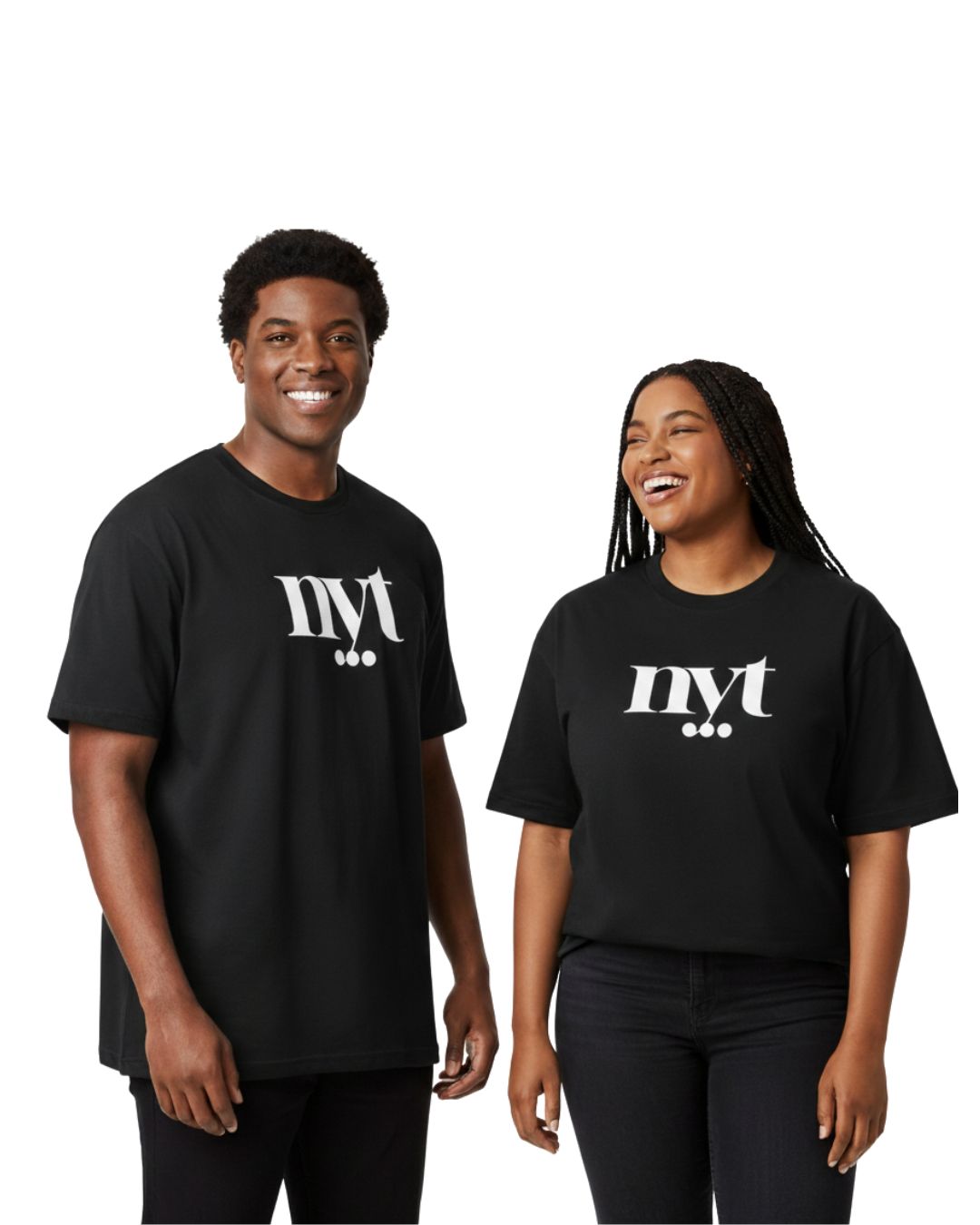 NYT Oversized Tee - Black/White