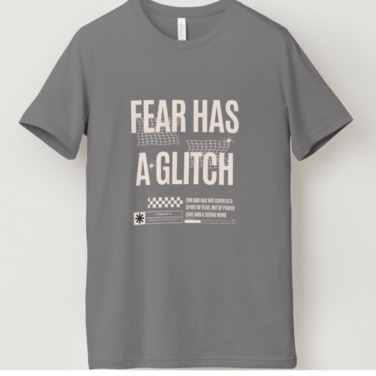 Fear Has a Glitch - Grey Tee