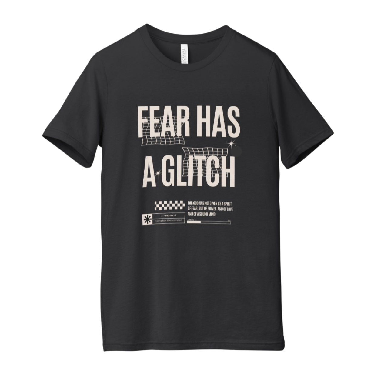 Fear Has a Glitch - Black Tee