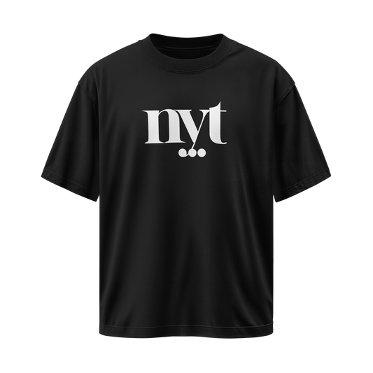 NYT Oversized Tee - Black/White